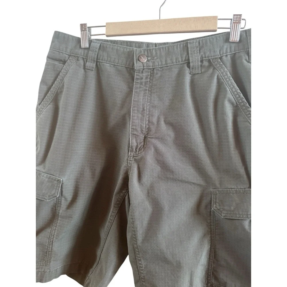 Carhartt Men's Sz 36 Gravel Gray Rugged Flex Relaxed Cargo Shorts Outdoors‎ Work